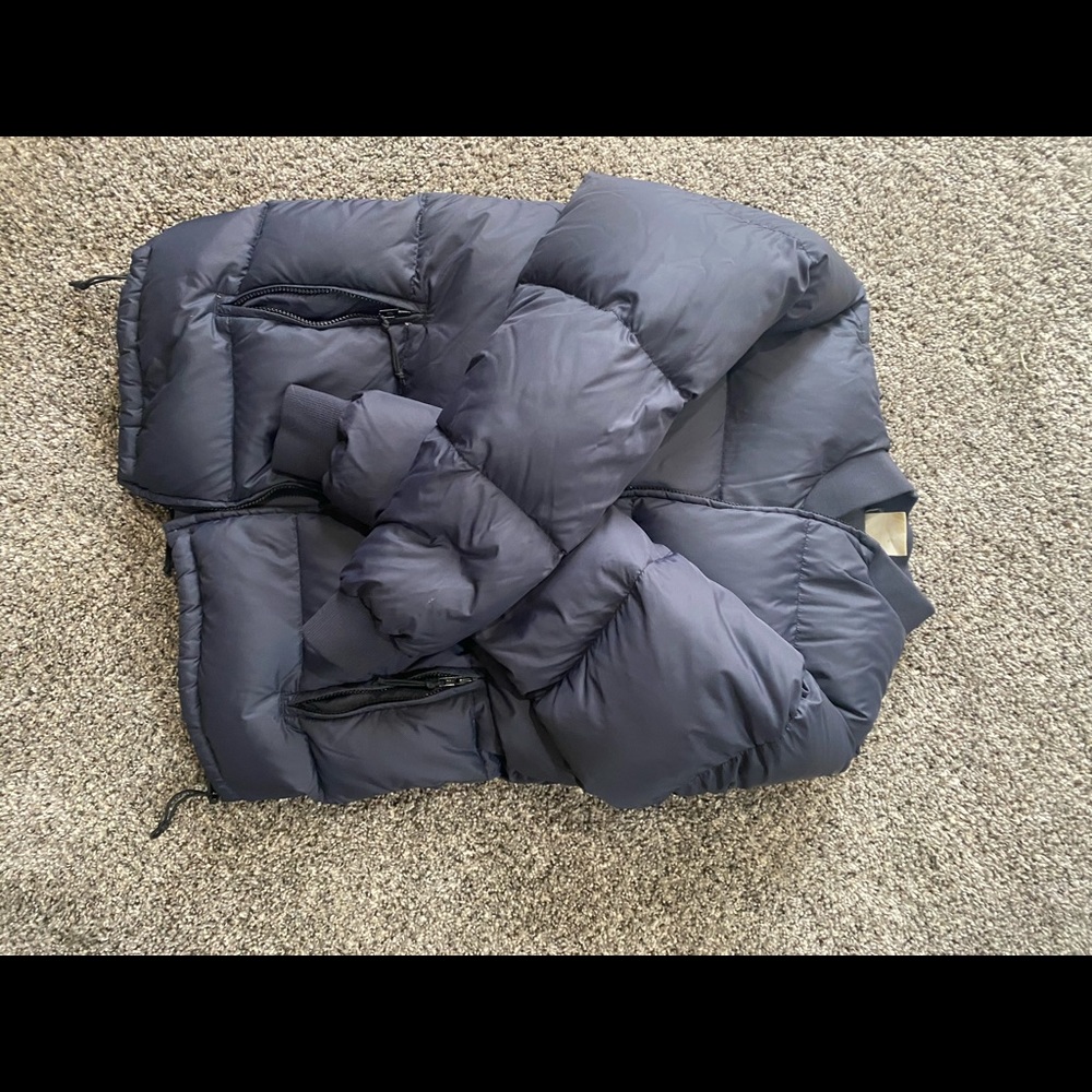REI black puffer jacket. Unisex